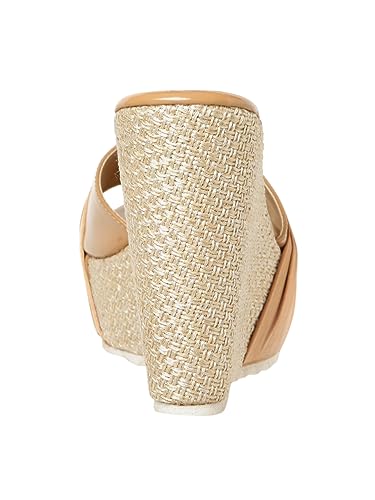 Image of Marc Loire Women's Open Toe Slip On Wedges Footwear for Casual, Outdoor, Party and Holidays