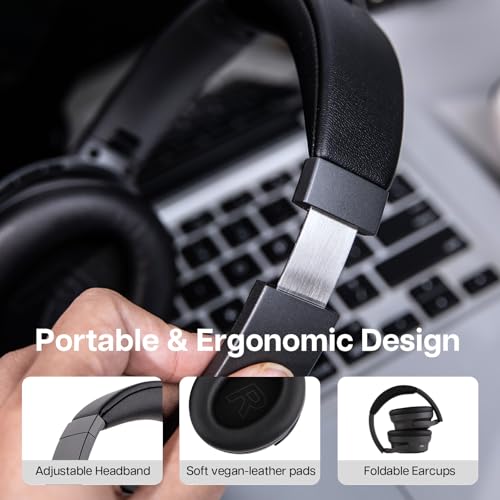 Image of Linsoul Kiwi Ears Ardor Bluetooth 5.4 Over Ear Headphones, Wireless DJ Studio Headphones, Dual Dynamic Driver Studio Monitor with Hybrid ANC, 140H Playtime, Lightweight for Podcast Gaming Guitar