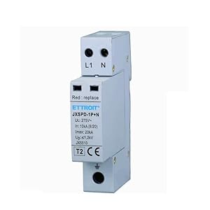 protection parafoudre 220v type t2 1p+n 275v 10ka 20ka occupe 1 module din ettroit jx5510