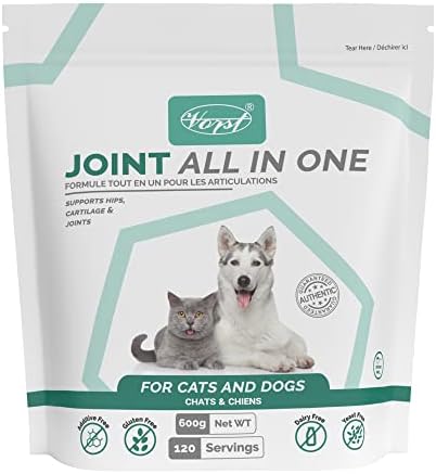 VORST Joint Formula Powder for Dogs & Cats 600G | Contains Glucosamine, Methylsulfonylmethane (MSM), Hyaluronic Acid, Omega 3 (Fish Oil) & Green Lipped Mussel | Hip & Joint Supplement for Pets