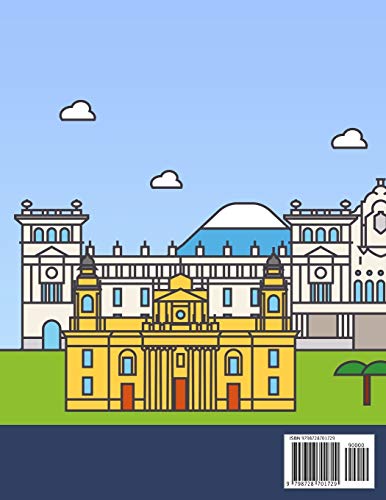 Livro para Colorir de Panoramas de Cidade da América do Norte para Crianças 1, 2 & 3