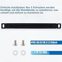 GeeekPi Kabel-Durchführung Panel mit Bürstenleiste - 0,5HE - 10-Zoll - Für DeskPi RackMate T0/T1/T2/T0 Plus/T1 Plus/TL1 Netzwerkschränke & 10-Zoll-Serverschrank - Schwarz – Ansicht 8