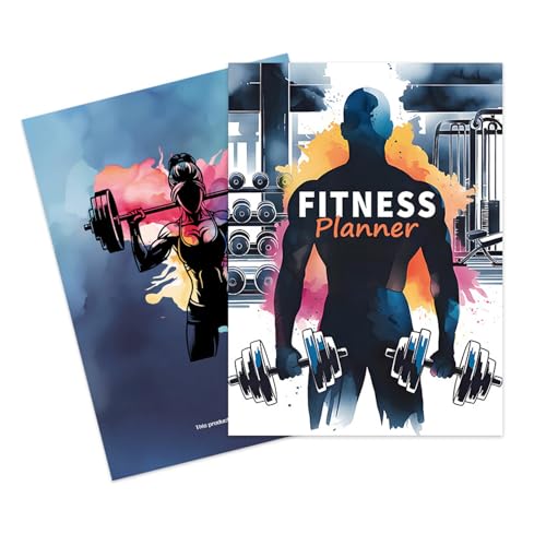 Fitness Journal Book, Workout Log Planner, Gym Weight Loss Journal with Motivational and Inspiring Design for Daily Workouts, Recording or Monitoring Progress, 1 Piece