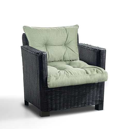 Best Wool Lounge Kissen für Rattan Gartenmöbel Set - Loungekissen...