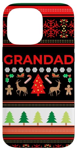 Grandad Ugly Christmas Z[^[ ʔ pbv NX}X Z[^[ Y X}zP[X iPhone 14 Pro Max p