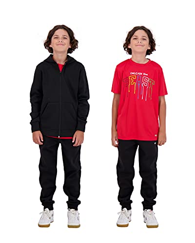 Hind Boys Fleece Hoodie and T-Shirt Set 2-Piece Kids Basketball Sweatshirt and Athletic Tee4