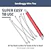 Sandbaggy Double Loop Rebar Wire Bar Ties | 16 Gauge | Made of Industrial Grade Wire | Great for Securing Rebar, Sandbags & More | Extra Long Length (12 Inch Length, Pack of 1000)