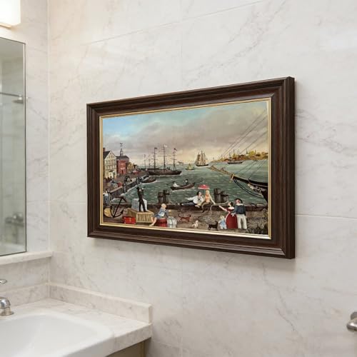 Impression sur toile WCYB Dockside Martha Cahoon pour décorer un petit mur