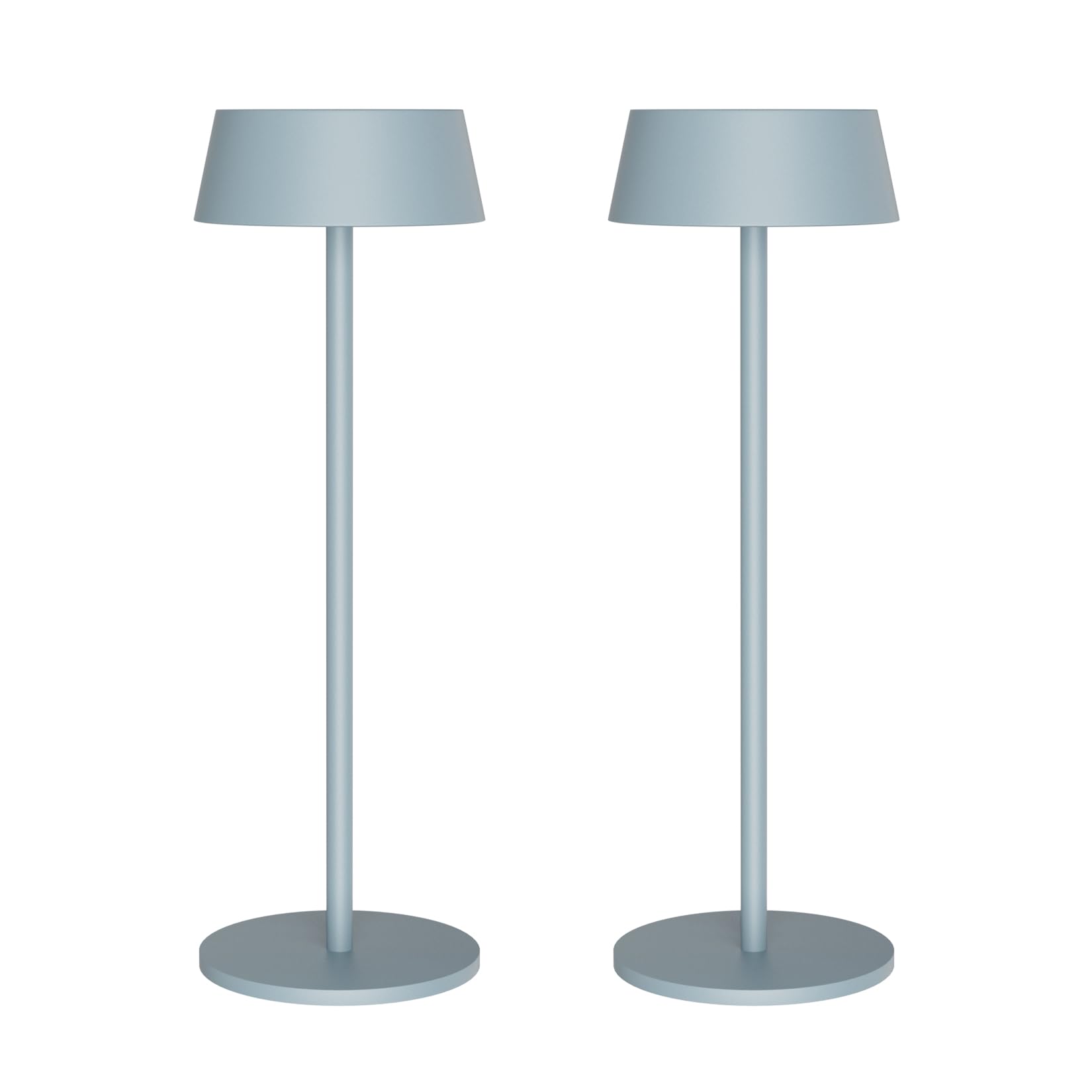 K-Bright 2 pezzi Lampada da tavolo, Lampada Notte 3000K, Protezione IP54 Lampada Led Ricaricabile senza fili, Adatto A Cena,Lettura,Camera,Giardino E Tanto In Piu (Blu)