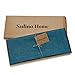 Solino Home Linen Table Runner 36 inch – 100% Pure Linen Chambray Teal Table Runner 14 x 36 Inch – Machine Washable Dining Table Runner – Athena