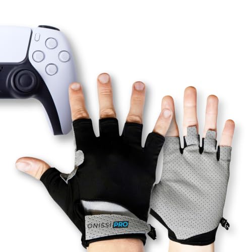 ONISSI Pro Gaming Gloves for Sweaty Hands, Sim...