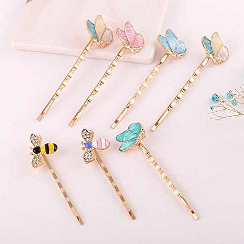 Whitebridge FJ208 Honeybee Hairpins, Whitebridge 7Pcs Colorful Butterfly Hair Bobby Pins cover