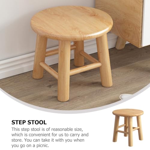 Tabouret structure robuste stable en bois massif durable de format 25x25 cm - 8