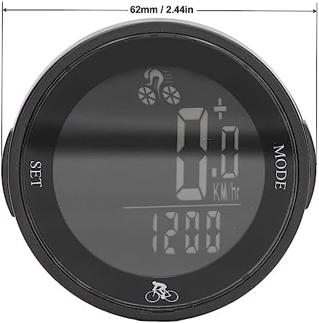 Vitezometru și kilometraj wireless pentru bicicletă Dpofirs cu ecran LCD, ciclocomputer rezistent la apă