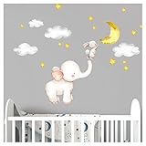 💚 PREMIUM QUALITÄT- MADE IN GERMANY- Unsere konturgeschnittenen Kinder Aufkleber sind chlor- und weichmacherfrei sowie geruchlos. Daher bestens geignet für Kinderzimmer, Babyzimmer, Spielzimmer, Klassenräume und Kindergarten.