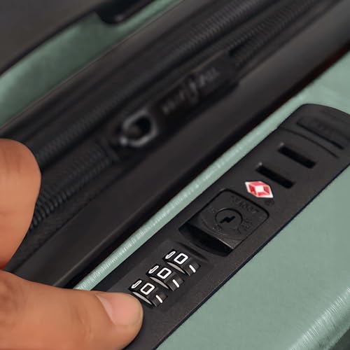 Image of Luggage Sets 2 Piece, 24 Inch Suitcase and 28 Inch Luggage with Spinner Wheels, Durable Hard Shell Suitcase Set, Expandable Travel Suitcases with Wheels, Sage Green