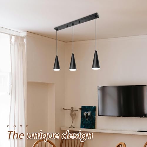 Placa de montaje de luz de diseño moderno en hierro negro, soporte estable de techo rectangular 5