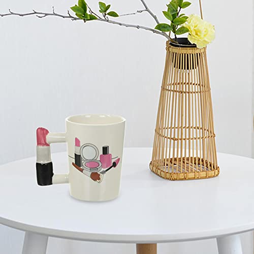 Caneca do batom, Beleza bonito Canecas em forma de ferramenta, Copo inovador 3D de 10,15 onças com a