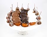 US Sweets Chocolate Covered Dried Fruit - Apricots & Cherries Dipped in Dark, Milk & White Chocolate