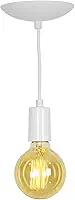 Lustre Pendente Tubo Cilindro Alumínio Branco Fio 1.20m