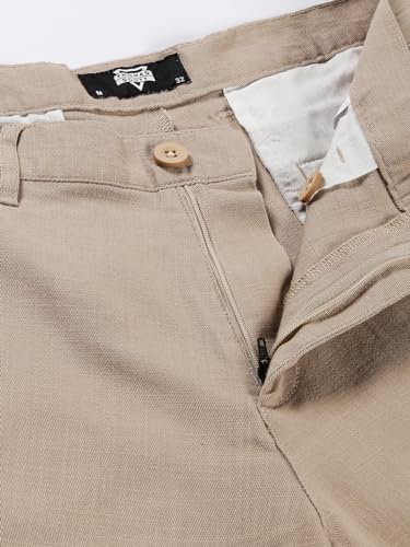Image of Thomas Scott Men's | Solid | Chino Shorts | Regular Fit | 100% Cotton | Above Knee | Casual Short