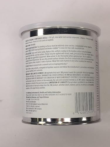 Image of 3M 3M23929 Tape Primer 94, Light Yellow, 1 Quart Can, 32 Fl Oz (Pack of 1)