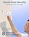 AOSU Security Cameras Wireless Outdoor Home System, True 2K HD Night Vision, No Subscription, 240-Day Battery Life, 166° Wide View, Spotlight & Siren Alarm, Motion Alert, Support 2.4G & 5G WiFi Router