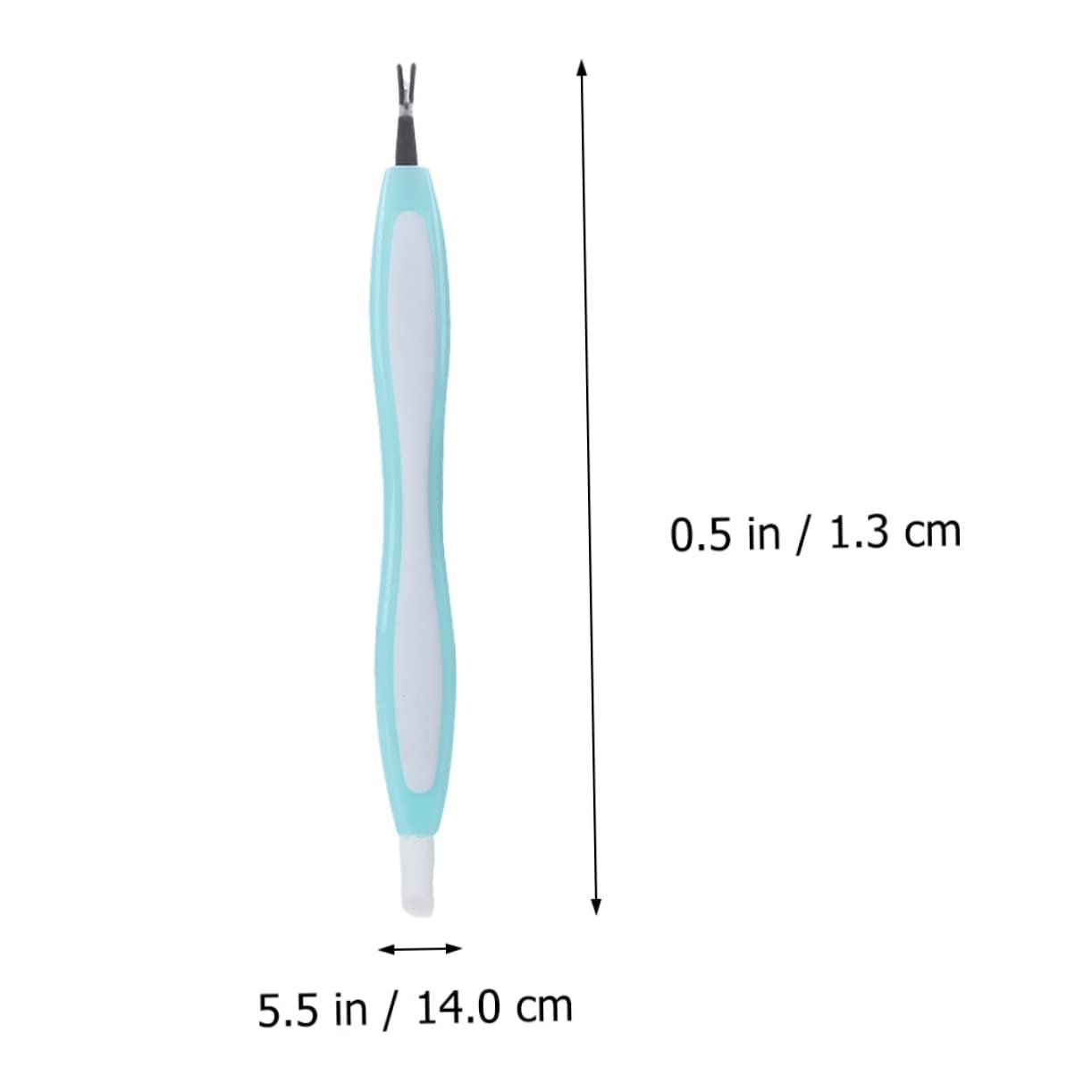 MUSISALY Dead Skin Remover Forks 3pcs Set Nail Pliers Scissor Nail Art Forks Manicure Tools Random Color