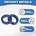 PATIKIL UN Radial Shaft Seal 22mm ID x 30mm OD x 8mm Width, 2 Pcs PU Oil Seal for Industry Bearing Shaft Pumps Piston Cylinder, Blue