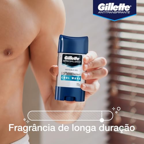 Gel Antitranspirante Gillette Cool Wave 113g glide