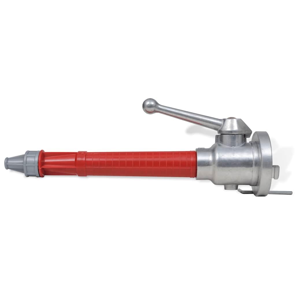 vidaXL Fire Hose Spray Guns Nozzle with 2-Inch (50mm) C Coupling, Aluminium and Plastic, 12mm Nozzle Powerful Pressure, Firefighter Fireman, 14m Jet Range, Adjustable 180° Swivel Switch