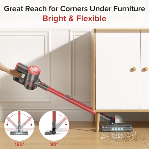 Tipdiy Cordless Vacuum Cleaner with Self-Standing, 40KPA Stick Vacuum Cleaners for Home, 8 - image 7