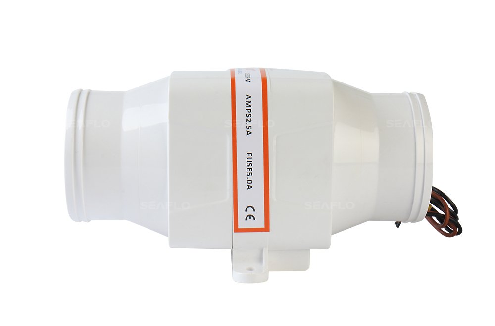 Seaflo 3" 130 CFM Inline-Bilge Gebläse Ventilator