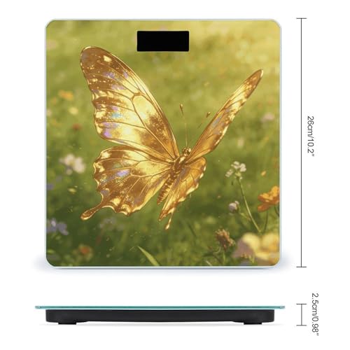 Báscula digital para baño con pantalla LED clara miniatura 2
