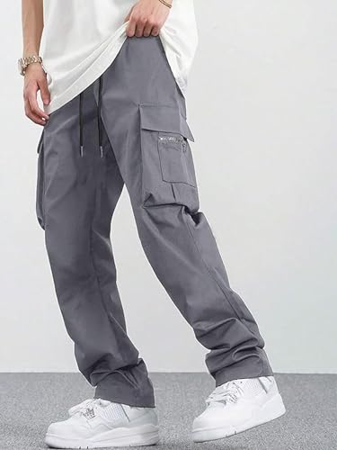 Image of DEEMOON Men's Cargo Pants Outdoor Hiking Multi-Pocket Utility Long Trousers | Men's Cargo