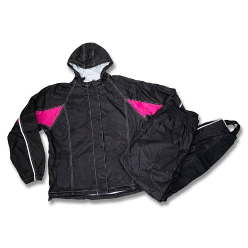 Image of Milwaukee Leather Women's Motorcycle Hooded Water-Resistant Rain Suit for Outdoors