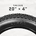 Mongoose Fat Tire Bike Tire, Mountain Bike Accessory, 26 x 4 inch
