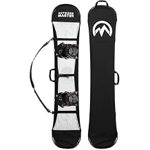 OutdoorMaster Update Snowboard Sleeve Soft Cover Case with Rubber Bumpers, Detachable Padded Shoulder Strap
