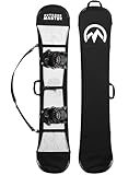 OutdoorMaster Update Snowboard Sleeve Soft Cover Case with Rubber Bumpers, Detachable Padded Shoulder Strap...