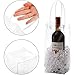 Frcctre 12 Pack Ice Wine Bag, Portable Collapsible PVC Wine Pouch Cooler Bags with Handle, Clear Wine Bottles Bag for Champagne Cold Beer White Wine Chilled Beverages