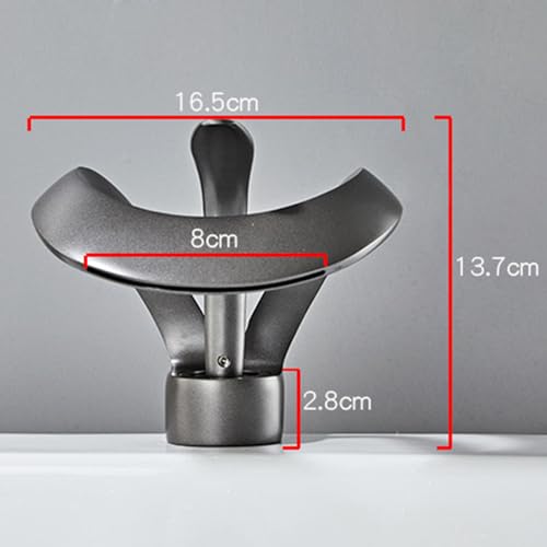 Robinet mitigeur cascade lavabo gris anthracite moderne avec flexibles - 3