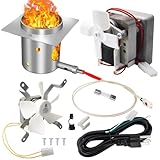 Upgrade Grill Replacement Parts Kit for Pit Boss 3/4/5/7 Series Vertical Pellet Grill Smoker, Include 2.0RPM Auger Motor, Induction Fan, Hot Rod Igniter with Fuse, Fire Burn Pot and Power Cord