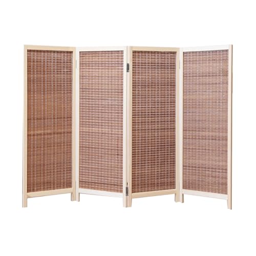 4ピース折りたたみ式ルームディバイダースクリーン、自立型ロースクリーン、家庭の寝室、オフィス、レストランに最適(Color-2,60x40cm-4 piece)