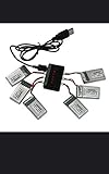 HOBBYTIGER 3.7V 1200mAh Lipo Battery 25C ( 5PCS ) + 5 in 1 Batteries Charger for SYMA X5HW X5HC RC Quadcopter