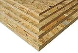 osb platten verlegeplatten  12mm OSB3 Grobspanplatte Spanplatte Platten Grobspanplatte OSB Verlegeplatte Holzplatte Feuchtraum-geeignet (125 x 10 cm)