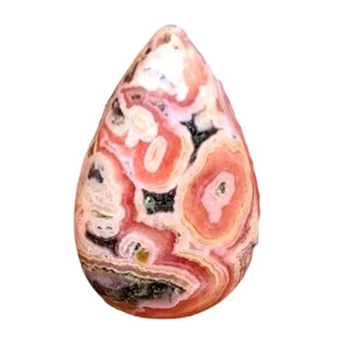 Rhodochrosite poire 24x15x6mm pour fabriquer votre bague bohème et collier personnalisé