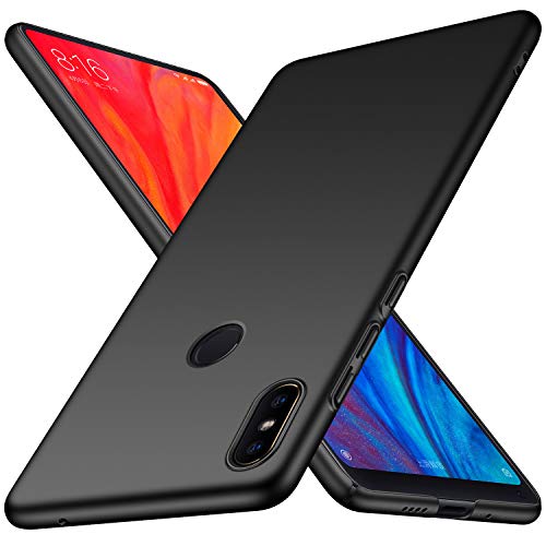 Xiaomi Mi Mix 2S Case, Almiao [Ultra-Thin] Minimalist Slim Protective Phone Case Back Cover for Xiaomi Mi Mix 2S (Smooth Black)