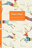  Winter Notes: Notizbuch A5 liniert von Happy Books / als Notizheft, Tagebuch, to-do Liste, Bullet Journal, Ideenbuch, Schreibheft, Einkaufsliste vielseitig nutzbar! Softcover