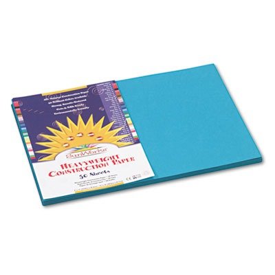 Image of Prang (Formerly SunWorks) Construction Paper, Turquoise, 12 inch x 18 inch, 50 Sheets