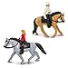 Safari Ltd. Horse Lovers TOOB - 8 Figurines: Gypsy Vanner, Clydesdale, Arabian, Percheron, Quarter, Palomino, Cowboy, Cowgirl - Educational Toy Figures For Boys, Girls & Kids Ages 3+